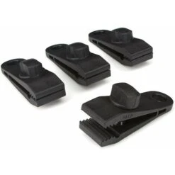 4 Pcs Pinces De Bache-Coupe-Vent Robuste Pour Auvent,Poignée Pour Pince-Accessoires De Pince De Tente Pour Camping,Baches,Caravane,Toile D'Ombre De Jardin,Noir -Stanleyfaco Magasin 83752903 4