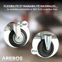 AREBOS Pliable Chariot à Plate-Forme Chariot De Transport Manuel 300 Kg 10 AREBOS Pliable Chariot à Plate-Forme Chariot De Transport Manuel 300 Kg -Stanleyfaco Magasin 8414489 4