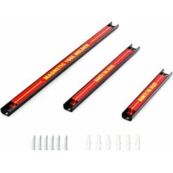 Set De 3 Barre Magnetique, Porte Outils Mural Avec Differentes Longueurs 20CM/30CM/60CM, Charge 5KG/7KG/10KG, Aimant Puissant Pour Rangement Des Outils, Pour Garage, Atelier