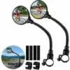 Lot De 2 Rétroviseurs Vélo Pour Guidon, Rétro Velo Guidon Retroviseur Réglables à 360 °, Rétroviseur Trotinette électrique, Lunette Retroviseur Pour VTT, Velo Route, Vélo De Course, Mobylette -Stanleyfaco Magasin 85354572 1