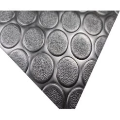 Tapis PVC Sol De Caotchouc 1mm Design Boutons Noir Taille 100X100 CM -Stanleyfaco Magasin 85703998 3