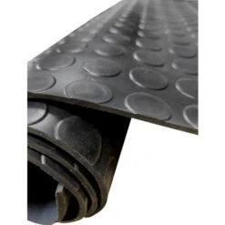 Tapis PVC Sol De Caotchouc 3mm Design Boutons Noir Taille 100X100 CM -Stanleyfaco Magasin 85704072 5