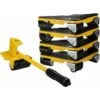 Lève-Meubles Robuste, Kit De Déplacement De Meubles, Système De Déplacement De Meubles Avec Roues, Peut Pivoter À 360 Degrés, Quatre Charges Maximales De 400 Kg / 870 LB -Stanleyfaco Magasin 85713669 1