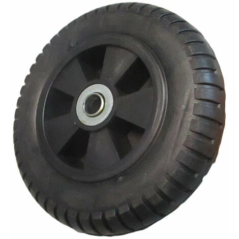 1pc Roue Moteur Chariot Roue En Caoutchouc Solide Chariot Roue Amortisseur (noir) 5 1pc Roue Moteur Chariot Roue En Caoutchouc Solide Chariot Roue Amortisseur (noir) – Image 3