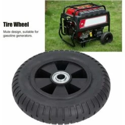 1pc Roue Moteur Chariot Roue En Caoutchouc Solide Chariot Roue Amortisseur (noir) 11 1pc Roue Moteur Chariot Roue En Caoutchouc Solide Chariot Roue Amortisseur (noir) -Stanleyfaco Magasin 85718796 5