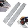 AUFUN Lot De 2 Rampes De Chargement, Antidérapantes, Pour Remorque, Moto, ATV Et Quad, Jusqu’à 400 Kg, Largeur 22,5 Cm