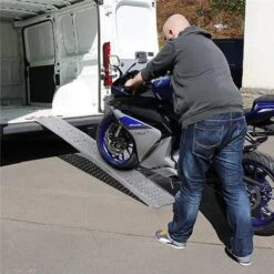 AUFUN Lot De 2 Rampes De Chargement, Antidérapantes, Pour Remorque, Moto, ATV Et Quad, Jusqu’à 400 Kg, Largeur 22,5 Cm -Stanleyfaco Magasin 87110718 3