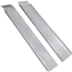 AUFUN Lot De 2 Rampes De Chargement, Antidérapantes, Pour Remorque, Moto, ATV Et Quad, Jusqu’à 400 Kg, Largeur 22,5 Cm -Stanleyfaco Magasin 87110718 5