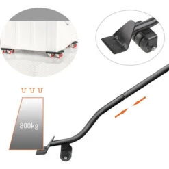 Lève-meubles Lourds, Kit De Roulettes Mobiles Pour Meubles Avec Lève-meubles, Roulettes Pivotantes à 360 Degrés, Roulements Doubles, Ensemble Pour Le Transport De Meubles -Stanleyfaco Magasin 88193960 3