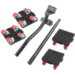 Lève-meubles Lourds, Kit De Roulettes Mobiles Pour Meubles Avec Lève-meubles, Roulettes Pivotantes à 360 Degrés, Roulements Doubles, Ensemble Pour Le Transport De Meubles -Stanleyfaco Magasin 88193960 5