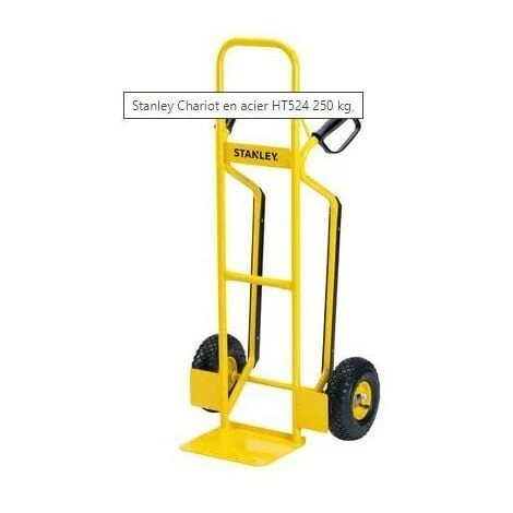 STANLEY 177524 - Diable Professionnel - Charge Max 250 Kg - 100% Acier - Jaune Et Noir 3 STANLEY 177524 - Diable Professionnel - Charge Max 250 Kg - 100% Acier - Jaune Et Noir