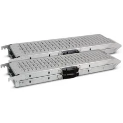 Lot De 2 Rampes Pliables En Acier Galvanisé 160cm - Charge Max 500 Kg/paire - Brick