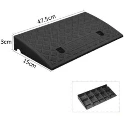 Rampe De Chargement, Rampes Plastique De Bordure Antidérapantes Portable Rampes De Seuil Légère Pour Voiture Scooter Caravane Fauteuil Roulant Accès Handicapé Trottoir Vélo Moto -Stanleyfaco Magasin 88768761 5