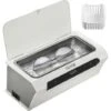 VEVOR Nettoyeur A Ultrasons Numerique 500 ML Nettoyeur Ultrasonique Professionnel 40 KHz 35 W Appareil De Nettoyage Ultrasonique Bac Inox Coque ABS Tactile Temps Reglable 0-6 Min Bijoux Lunettes Blanc -Stanleyfaco Magasin 89066959 1