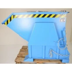 Benne Basculante 500L Avec Couvercle BAUER Charge 1000kg Sur Socle Avec Entrée De Fourches - BK 50 -Stanleyfaco Magasin 89223859 5