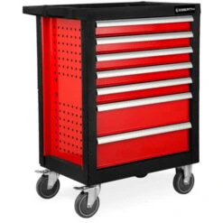 Servante Datelier Avec Outils (7 Tiroirs à Roulements à Billes, 5 Tiroirs équipés Doutils, Verrouillables, 4 Roues, Frein De Stationnement, Revêtement Par Poudre) Chariot -Stanleyfaco Magasin 8971518 2