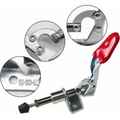 2 Pièces Maintien Push Pull Action Outil À Main Bascule Outil Main Dégagement Rapide Pince Manuelle Loquet Levier Horizontal Serrage Barre De Dégagement Rapide ,GH-301-AM(45kgf) -Stanleyfaco Magasin 89771602 3