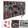 Panneau Mural Pour Rangement D'outils Panneau à Outils Perforé Panneaux Muraux à Outils En Plastique 120x60x2cm Paroi Perforée Pour Atelier HENGMEI -Stanleyfaco Magasin 90040835 1