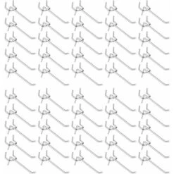 50 Pièces Crochets Pour Panneau Perforé,Crochets Pour étagères Murales Pour Affichage Panneau Perforé Garage Magasin Outils Rangement Cintre Crochets Pour étagères Murales