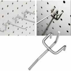 50 Pièces Crochets Pour Panneau Perforé,Crochets Pour étagères Murales Pour Affichage Panneau Perforé Garage Magasin Outils Rangement Cintre Crochets Pour étagères Murales -Stanleyfaco Magasin 90519944 3