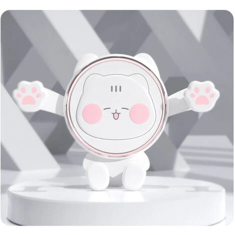 Liquidation totale Support De Support De Téléphone De Voiture, Support De Clip D'aération Support De Téléphone Portable Mignon Compatible Avec Les Accessoires De Smartphone De 4 à 7 Pouces, Blanc, Ro 3 Liquidation totale Support De Support De Téléphone De Voiture, Support De Clip D'aération Support De Téléphone Portable Mignon Compatible Avec Les Accessoires De Smartphone De 4 à 7 Pouces, Blanc, Ro