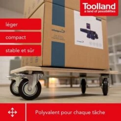 TRANSPORTEUR DE MEUBLES - 575 X 300 Mm - CHARGE MAX. 400 Kg -Stanleyfaco Magasin 91407532 2