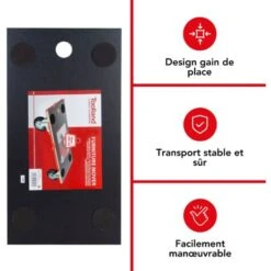 TRANSPORTEUR DE MEUBLES - 575 X 300 Mm - CHARGE MAX. 400 Kg -Stanleyfaco Magasin 91407532 4
