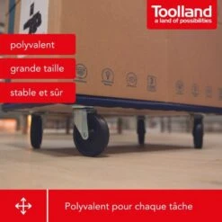 SUPPORT ROULANT POUR MEUBLES - RECTANGULAIRE - 650 x 400 mm - CHARGE MAX. 400 kg 8 SUPPORT ROULANT POUR MEUBLES - RECTANGULAIRE - 650 x 400 mm - CHARGE MAX. 400 kg -Stanleyfaco Magasin 91407630 2