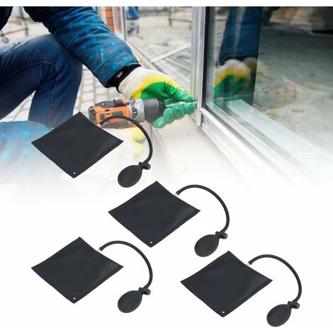 Pompe De Cale D'air, Sac De Cale Gonflable Polyvalent Réutilisable à Forte Résistance à La Pression Noir Pour L'installation De Porte 5 Pompe De Cale D'air, Sac De Cale Gonflable Polyvalent Réutilisable à Forte Résistance à La Pression Noir Pour L'installation De Porte – Image 3