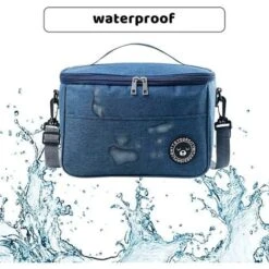 Sac Isotherme Pliable, Petit Sac Isotherme, Sacs à Lunch étanches, Sac Isotherme Avec Fermeture éclair, Sac De Pique-nique Adapté (bleu Marine) -Stanleyfaco Magasin 91788099 4