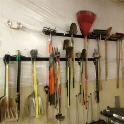 Support Outils Jardin Mural Porte Outils Balai Organiseur Garage En Métal Rangement Pour Balai Avec 8 Crochets -Stanleyfaco Magasin 92071749 4