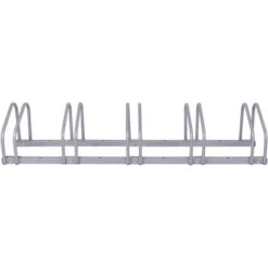 Râtelier Au Sol Pour 5 Vélos 1305x320x265mm Acier Revêtu Par Poudre Gris Bicyclette -Stanleyfaco Magasin 9216582 3