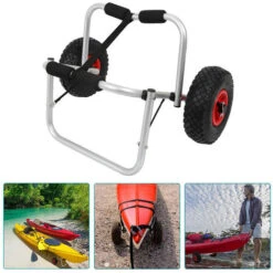 Randaco Chariot De Transport Pliant Alu Jusqu‘à 80 Kg Pour Bateaux Canoë Ou Kayak