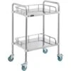 VEVOR Chariot De Laboratoire A 2 Etages,Chariot De Service 56 38 87 Cm,Chariot En Acier Inoxydable Avec Roulette Utilise Dans Le Salon Beaute,lhopital,la Cuisine,le Restaurant Et Le Laboratoire -Stanleyfaco Magasin 92852160 1