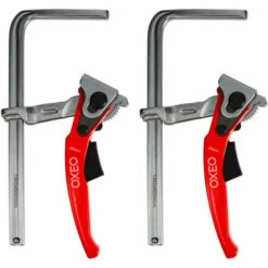 Serre Joint à Levier 160mm X2 - Rapide Adapté Rail De Guidage