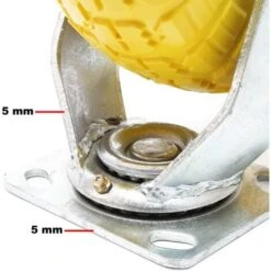 Roue En PU Roulette Pivotante Roulette Fixe 258x78mm Montée Pivotante -Stanleyfaco Magasin 9343282 5