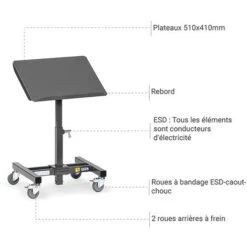Pupitre ESD - Hauteur Réglable De 500 à 775mm - Charge Max 150kg - 1891 -Stanleyfaco Magasin 93478004 3