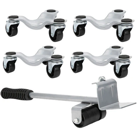 Ensemble De Transport De Meubles Silver Lifter Moving Plate For Heavy Objects Bearing 400KG 3 Ensemble De Transport De Meubles Silver Lifter Moving Plate For Heavy Objects Bearing 400KG