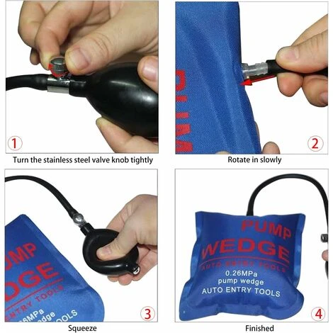 Coussin D'air De Levage Air Wedge Pump Coussin De Montage Gonflable Alignment Tool Air Coussiné Puissant Pour Installation Des Portes, Fenêtres Vert (4 Pièces) 7 Coussin D'air De Levage Air Wedge Pump Coussin De Montage Gonflable Alignment Tool Air Coussiné Puissant Pour Installation Des Portes, Fenêtres Vert (4 Pièces) – Image 5