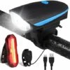 Detake Lampe Velo Etanche IP65, Lumière Vélo Arrière 5 Modes Et Lampe LED Avant 3 Modes Puissante, USB Rechargeable Eclairage Velo 1 Detake Lampe Velo Etanche IP65, Lumière Vélo Arrière 5 Modes Et Lampe LED Avant 3 Modes Puissante, USB Rechargeable Eclairage Velo -Stanleyfaco Magasin 95966742 1