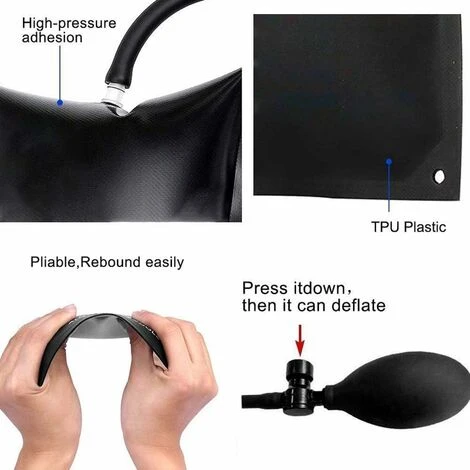 Coin Roulant Et Rouleur Lot De 2 Coussins De Montage Pour Voiture / Cale / Shimano / Butée De Porte / Levier / Tendeur Pneumatique / Pompe à Wedge / Outil D'alignement Gonflable Shim Air Rembourré Pui 6 Coin Roulant Et Rouleur Lot De 2 Coussins De Montage Pour Voiture / Cale / Shimano / Butée De Porte / Levier / Tendeur Pneumatique / Pompe à Wedge / Outil D'alignement Gonflable Shim Air Rembourré Pui – Image 4