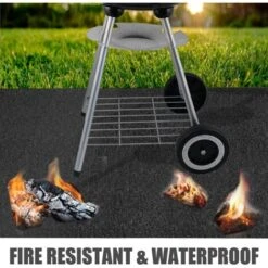 Tapis De Sécurité　Tapis Anti Feu Ignifuge Tour 39x47pouce Plaque Anti Feu Fire Pit Mat Tapis Ignifuge Brasero Réutilisable Et Imperméable Résistant Au Feu Pour Pelouse Pierre De Béton Sous Le Poêle -Stanleyfaco Magasin 96339083 5