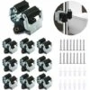 3-H Porte Balais Mural,Accroche Balai 10 PièCes, L’éPaisseur Du Porte Balai Est De 0,7 Mm Et Non De 0,4,Support Balais Mural Pour Buanderie Jardin,Organisation Du Garage(Noir) H78 -Stanleyfaco Magasin 96462319 1