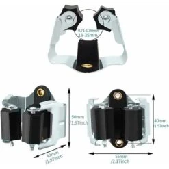 3-H Porte Balais Mural,Accroche Balai 10 PièCes, L’éPaisseur Du Porte Balai Est De 0,7 Mm Et Non De 0,4,Support Balais Mural Pour Buanderie Jardin,Organisation Du Garage(Noir) H276 -Stanleyfaco Magasin 96488198 5