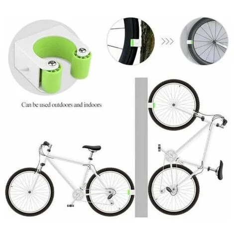 Lots De 2 Boucle De Stationnement De Vélo Support Mural VTT Vélo De Route Support De Rangement Vertical Clip Support De Vélo Présentoir Boucles VTT Vélo, Vert-442cm 6 Lots De 2 Boucle De Stationnement De Vélo Support Mural VTT Vélo De Route Support De Rangement Vertical Clip Support De Vélo Présentoir Boucles VTT Vélo, Vert-442cm – Image 4