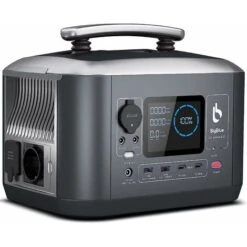 BigBlue 543Wh Générateur Électrique Solaire Portable CP600, 1 Sortie CA 600W (1200W Crête), Station Électrique Avec LPF Batterie De Secours, Charge Rapide & ASI, 8 Prises Pour Urgence Camping Voyage