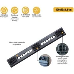 Jeu De 3 Barres Transversales En Plastique Pour Une Résistance De +15% - Pour Tous Les Modèles -Stanleyfaco Magasin 98228233 3
