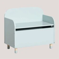 Coffre à Jouets Mimmy Kids SKLUM Bleu Brume