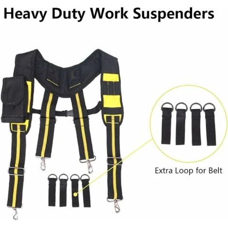 Bretelles Réglables Ceintures Porte-outils Porte Outils Ceinture Bretelles Homme Outils Professionnel Pour Charpentier, électricien, Plombier 5 Bretelles Réglables Ceintures Porte-outils Porte Outils Ceinture Bretelles Homme Outils Professionnel Pour Charpentier, électricien, Plombier – Image 3