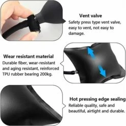 2 Pcs Coussin De Montage Cale D'air Coussin D'air De Levage Gonflables Outils Pour Pose De Fenêtre, Volets, Portes, Soulever Sans Effort -Stanleyfaco Magasin 99809682 3